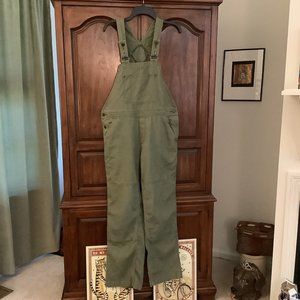 Patagonia Hemp Overalls - Womens - Large - Olive Green